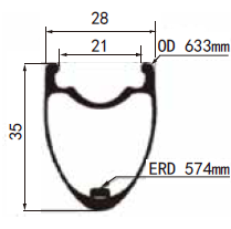 700C 28mm Width Disc Brake All Road Carbon Rims 3528