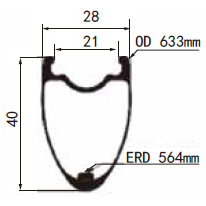 700C 28mm Width Disc Brake All Road Carbon Rims 4028