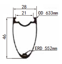 700C 28mm Width Disc Brake All Road Carbon Rims 4628